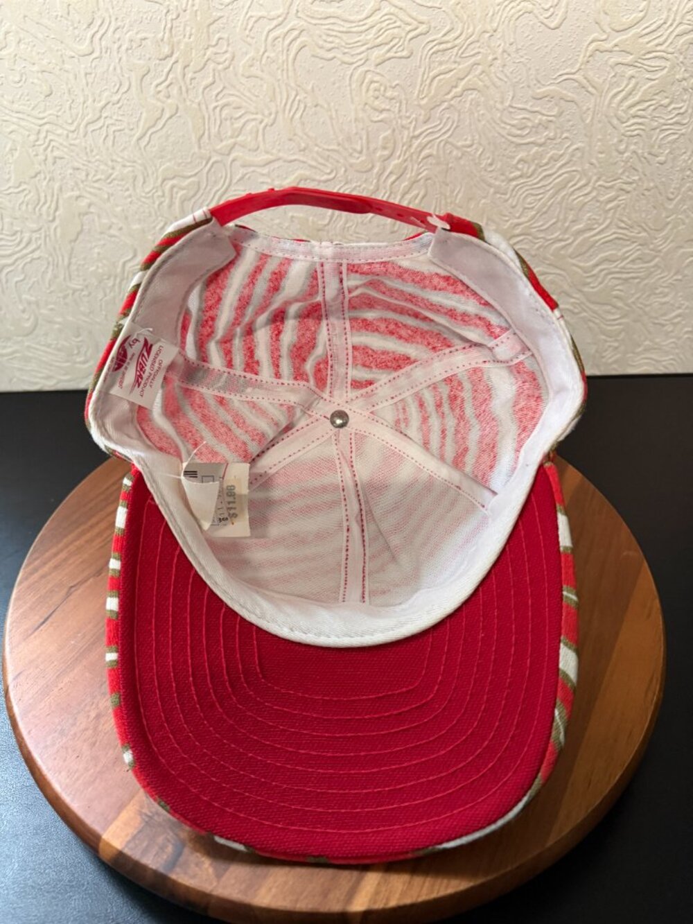 Zubaz San Francisco 49ers Baseball Hat Snapback AJD Vintage 1990s NOS - Picture 5 of 6